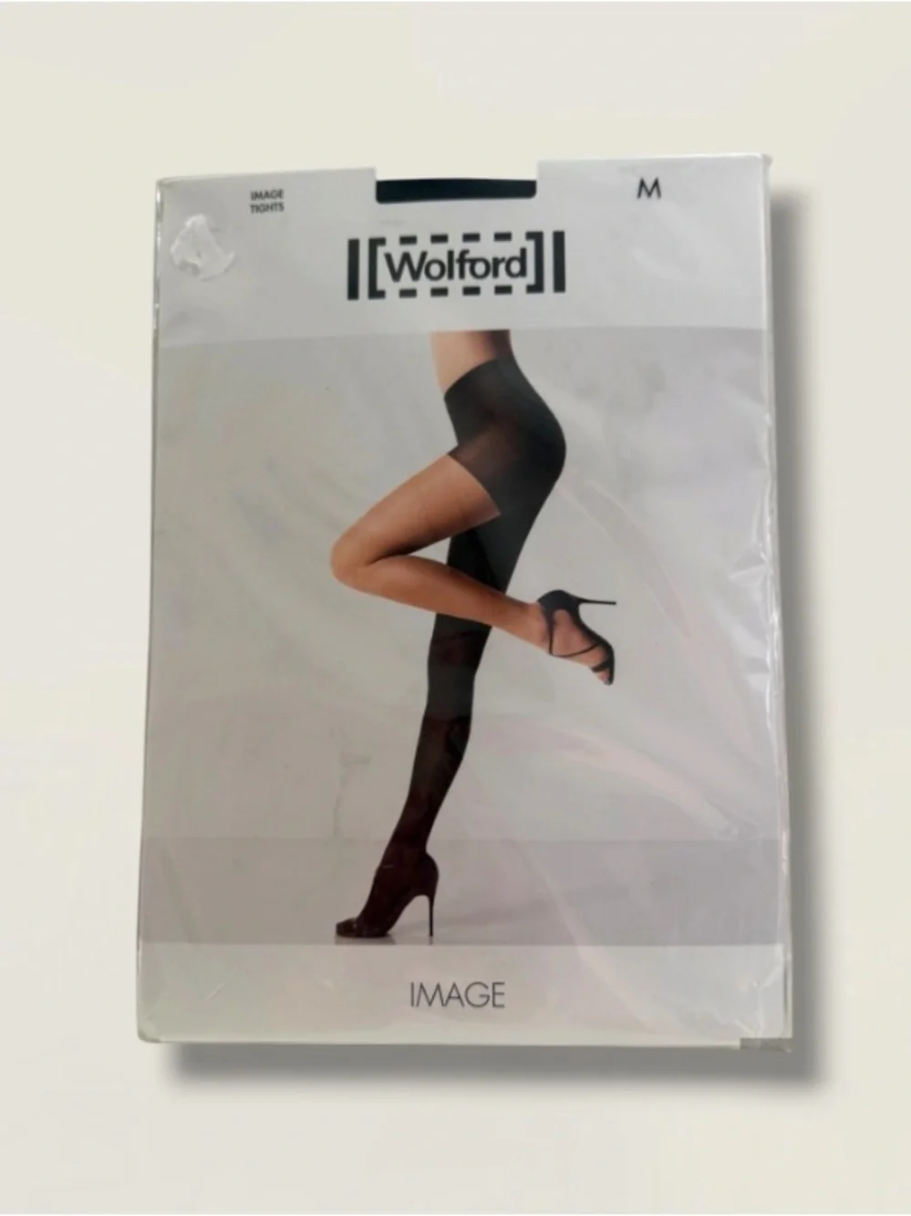 New! WOLFORD IMAGE Black TIGHTS Size MEDIUM